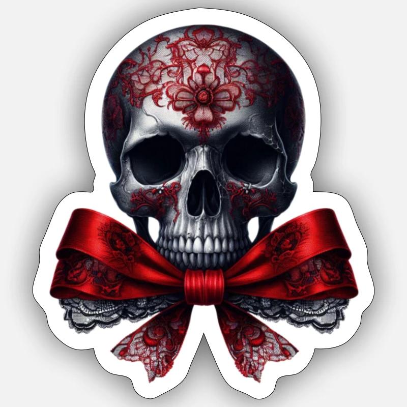 crâne Sticker taille S (10 x 10 cm)