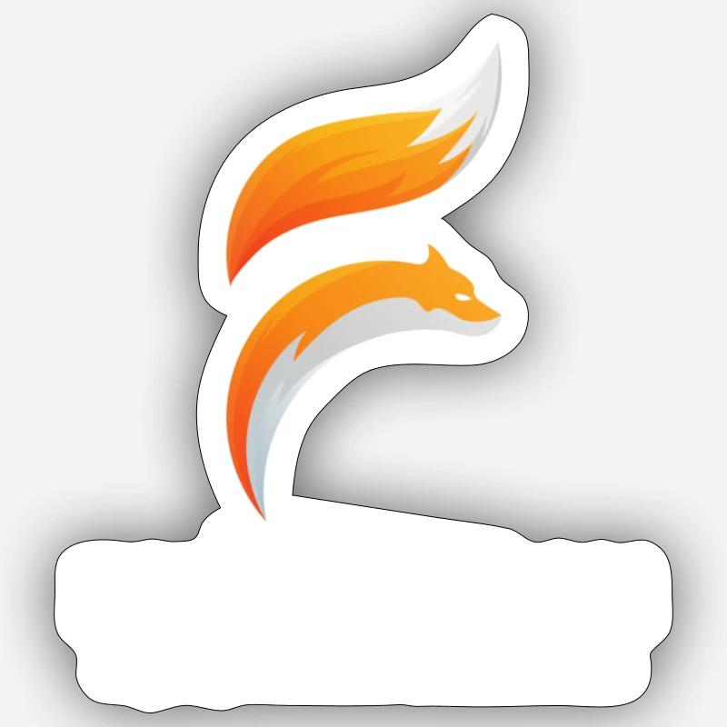 white text Sticker Größe S (10 x 10 cm)