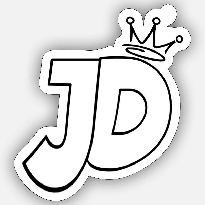 JD Freestyle - Sticker Größe S (10 x 10 cm) - Mattweiß