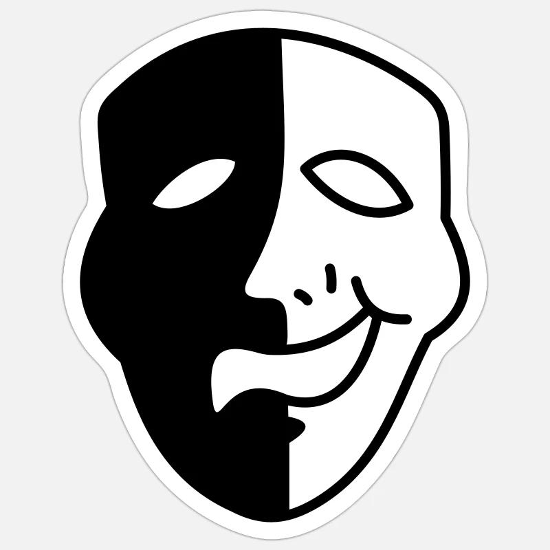 Phantom Mask Sticker size S (10 x 10 cm)