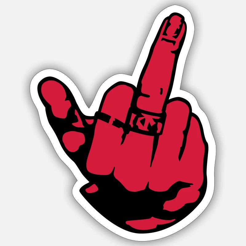 finger Sticker size S (10 x 10 cm)