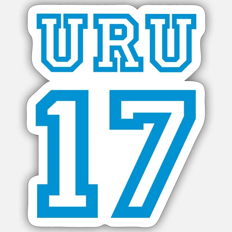 URUGUAY 2017 - Sticker taille S (10 x 10 cm) - blanc mat