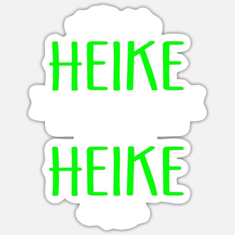 HEIKE die Echte - Sticker Größe S (10 x 10 cm) - Mattweiß