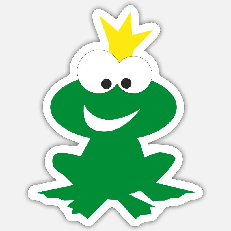 Conception drôle du prince charmant - Sticker taille S (10 x 10 cm) - blanc mat
