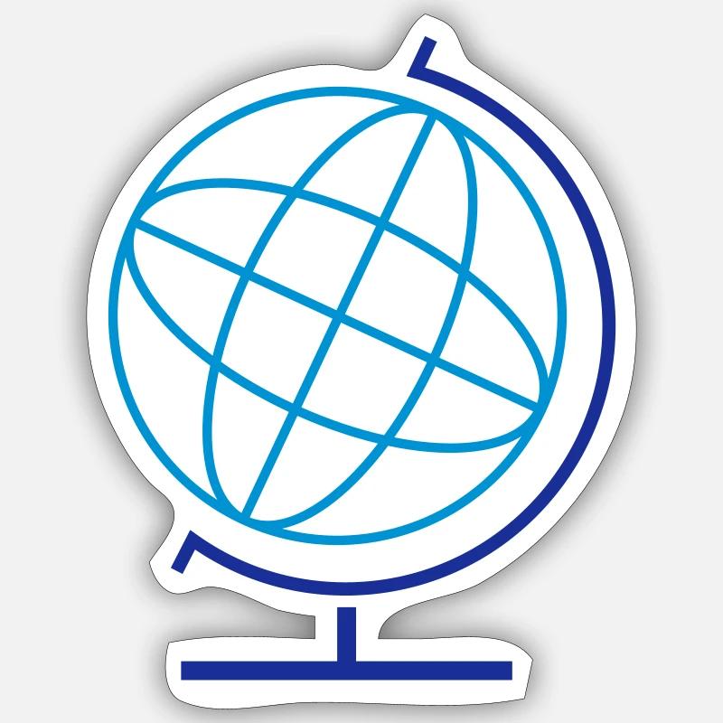 globe Sticker size S (10 x 10 cm)