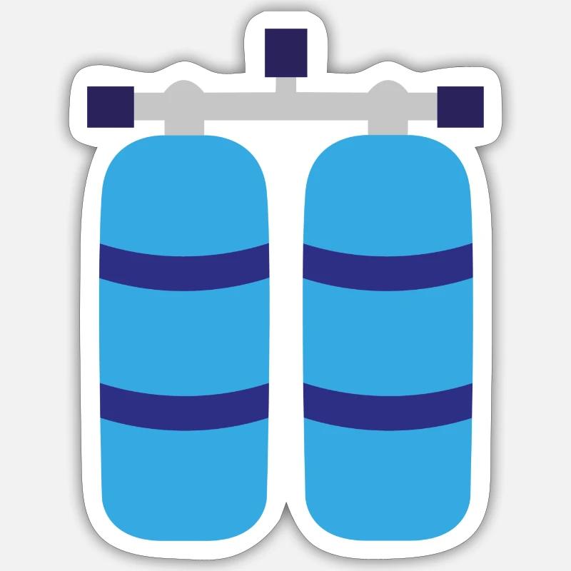 tanks - Sticker size S (10 x 10 cm) - white matte
