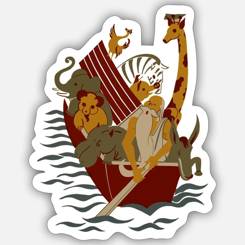 Arche Noah Sticker Größe S (10 x 10 cm)