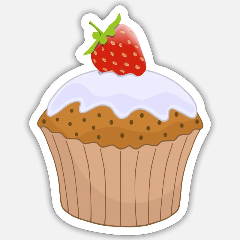 petit gâteau muffins bakery68 de cuisson gâteau gâteau Sticker taille S (10 x 10 cm)