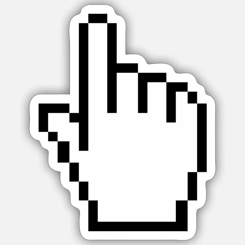 cursor - Sticker size S (10 x 10 cm) - white matte