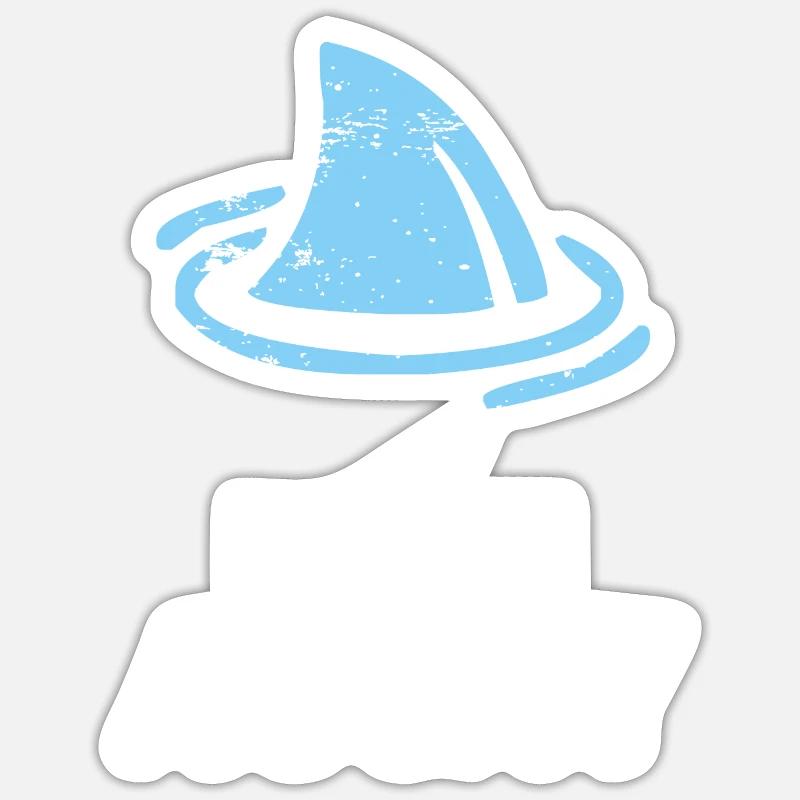 Flossen Hoch! Sticker Größe S (10 x 10 cm)