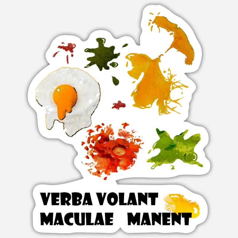 taches - Sticker taille S (10 x 10 cm) - blanc mat