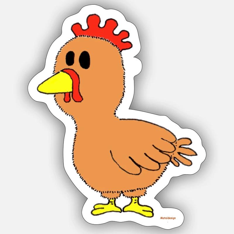Chicken / chicken Sticker size S (10 x 10 cm)