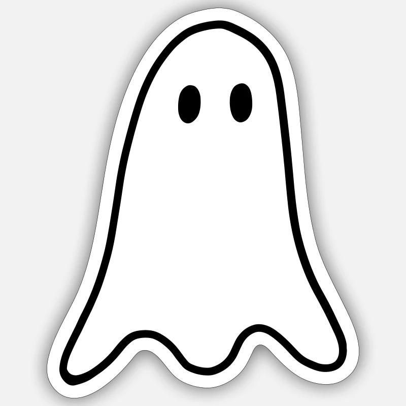 Halloween ghost Sticker size S (10 x 10 cm)
