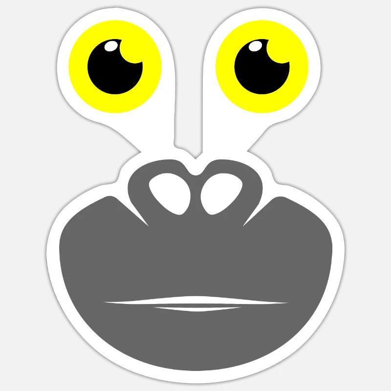gorille Sticker taille S (10 x 10 cm)