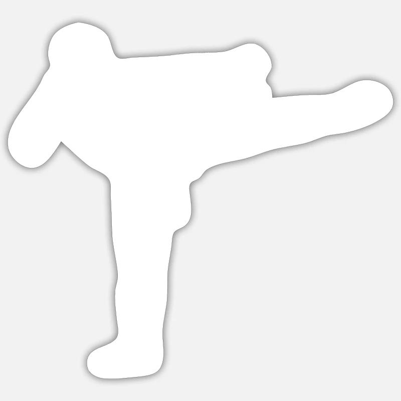 Martial Arts Evolution Funny Kickboxing Boxing Sticker size S (10 x 10 cm)