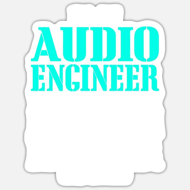 AUDIO ENGINEER Sticker size S (10 x 10 cm)