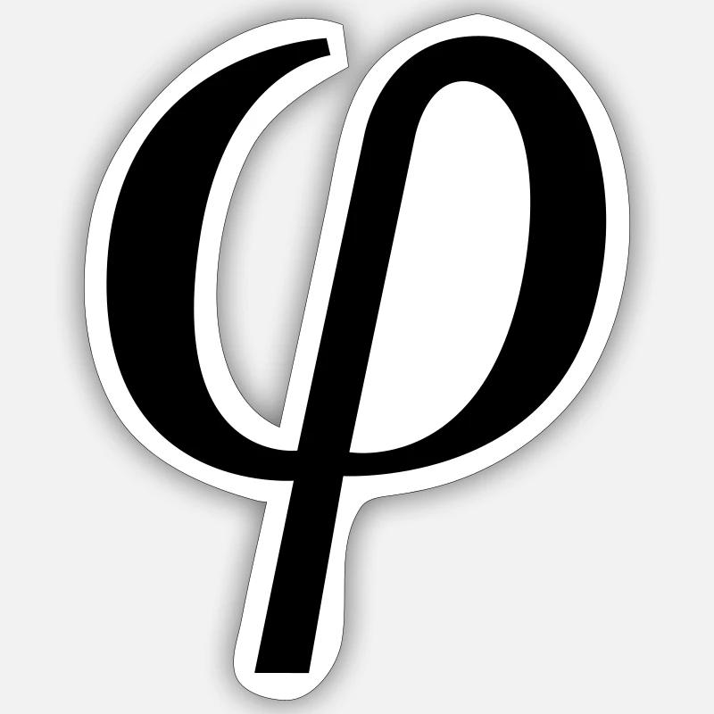 phi Sticker taille S (10 x 10 cm)