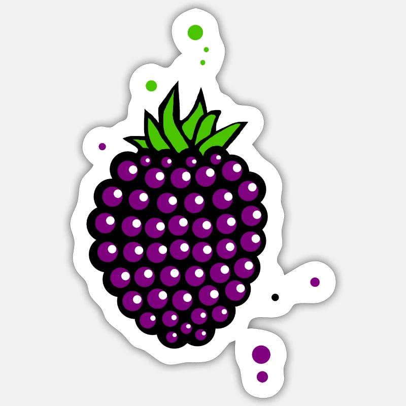 Fruits - Sticker taille S (10 x 10 cm) - blanc mat