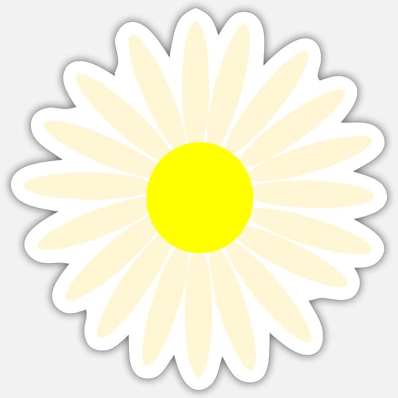 daisy Sticker size S (10 x 10 cm)