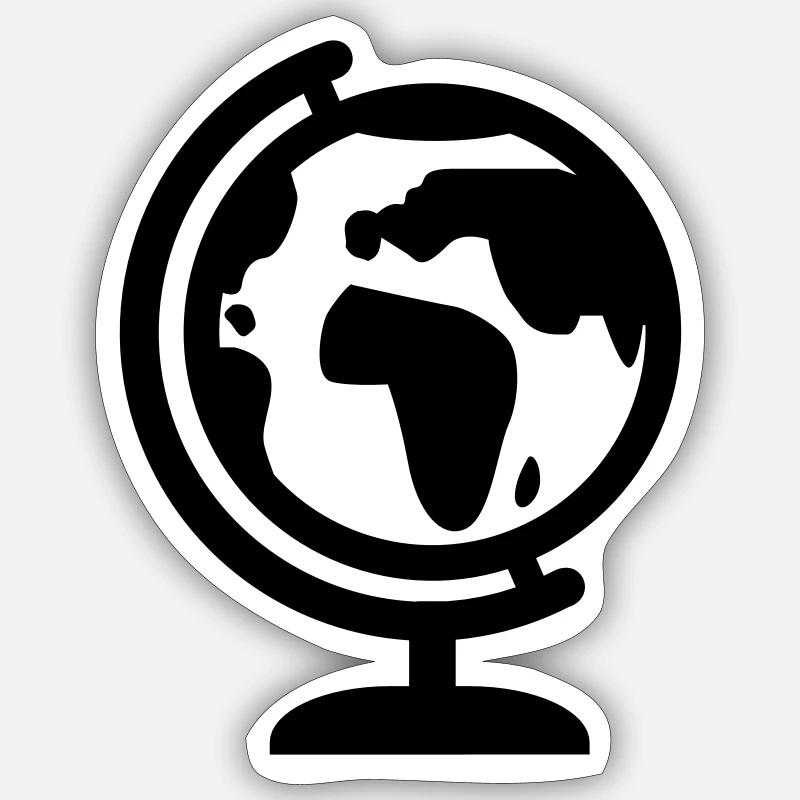 Globus Sticker Größe S (10 x 10 cm)