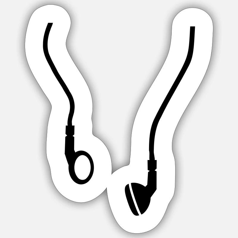 Casque - Sticker taille S (10 x 10 cm) - blanc mat
