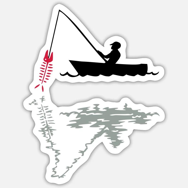 angling Sticker size S (10 x 10 cm)