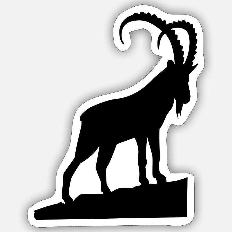 Ibex Sticker size S (10 x 10 cm)