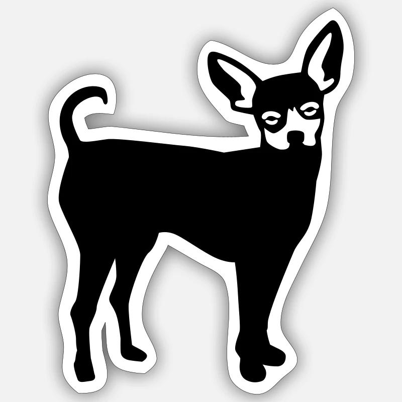 Prague Ratter - Sticker size S (10 x 10 cm) - white matte
