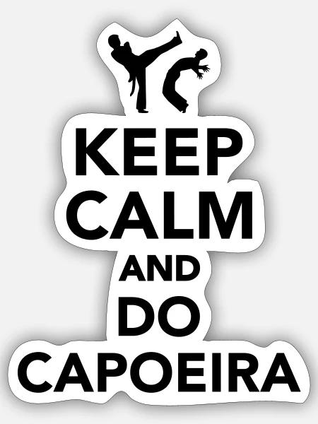 Capoeira - Sticker Größe S (10 x 10 cm) - Mattweiß