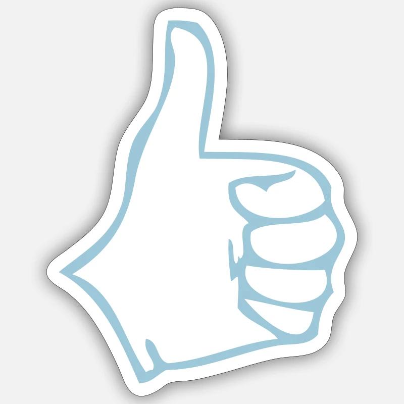 pouce ok valide Sticker taille S (10 x 10 cm)