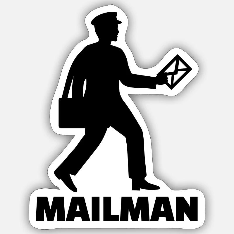 Mailman Sticker size S (10 x 10 cm)