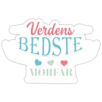 Verdens bedste morfar samers - Sticker størrelse S (10 x 10 cm) - mat hvid - Foran