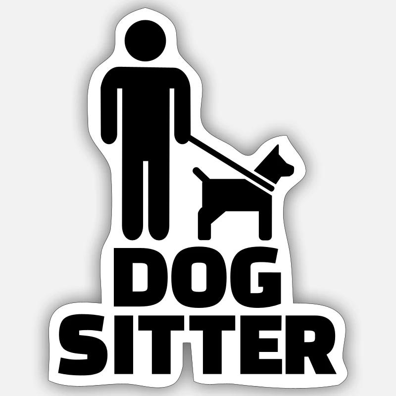 Hundesitter Sticker Größe S (10 x 10 cm)