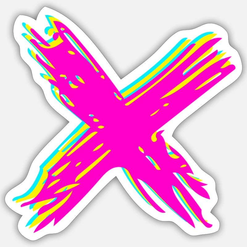 character - Sticker size S (10 x 10 cm) - white matte