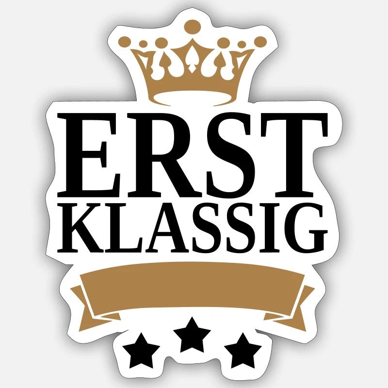 Erstklassig Krone Sticker Größe S (10 x 10 cm)