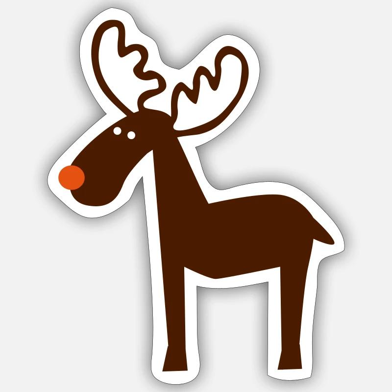 élan - Sticker taille S (10 x 10 cm) - blanc mat