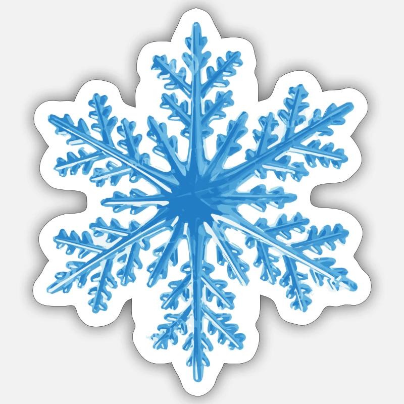 snowflake Sticker size S (10 x 10 cm)