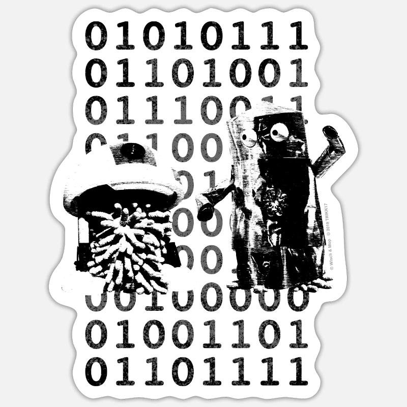 Mopwars - Sticker taille S (10 x 10 cm) - blanc mat