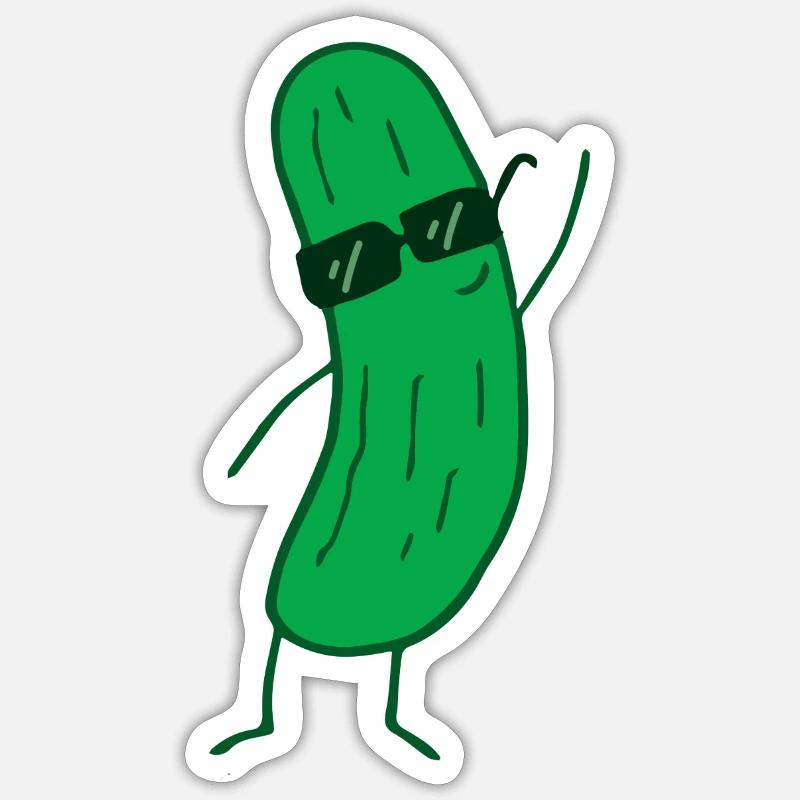 concombre Sticker taille S (10 x 10 cm)