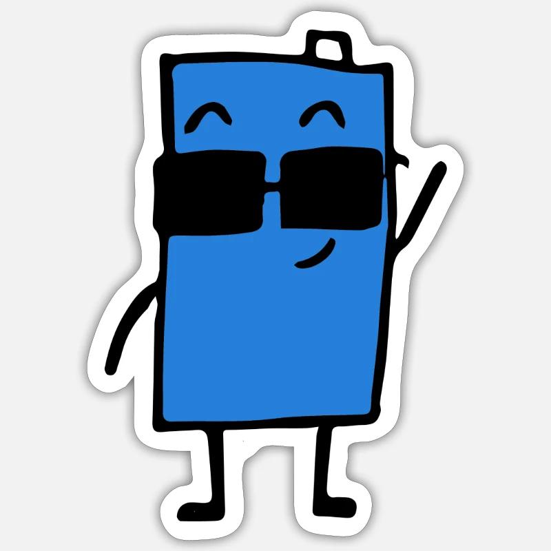 Lustig - Geschenkidee - Sticker Größe S (10 x 10 cm) - Mattweiß