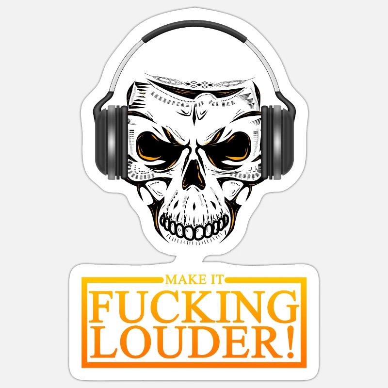 Casque Skull Blast Sticker taille S (10 x 10 cm)