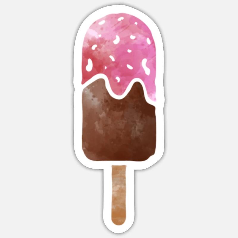 Eiscreme Sticker Größe S (10 x 10 cm)