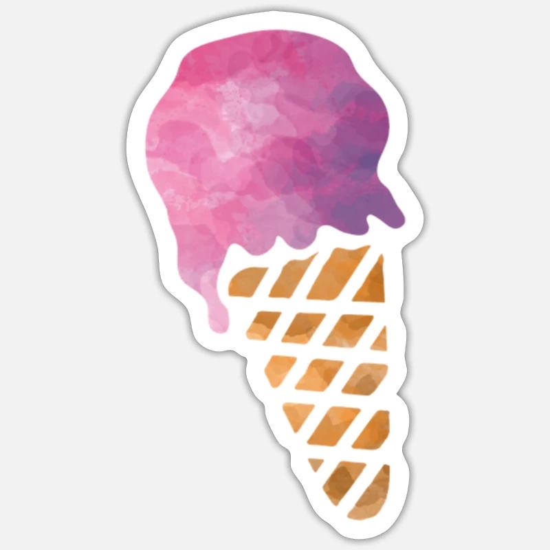 Eiscreme Sticker Größe S (10 x 10 cm)