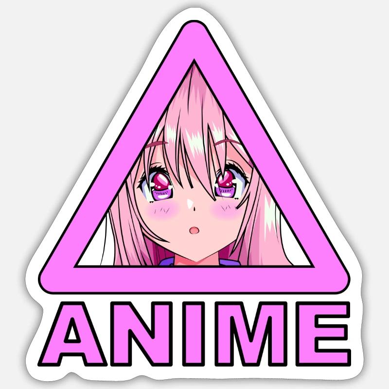 anime - Sticker size S (10 x 10 cm) - white matte