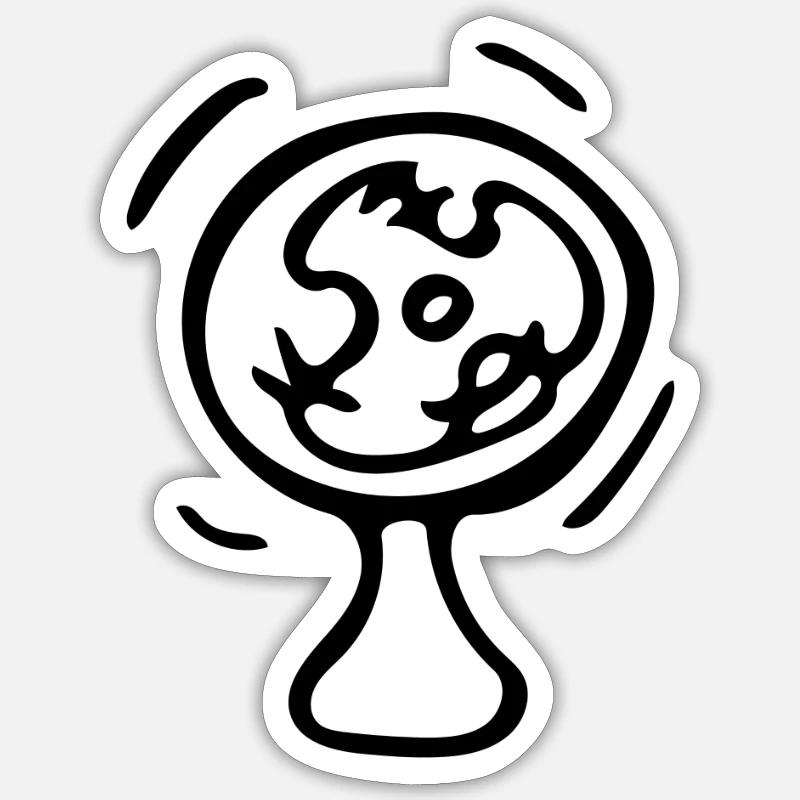 Ventilator - Sticker Größe S (10 x 10 cm) - Mattweiß