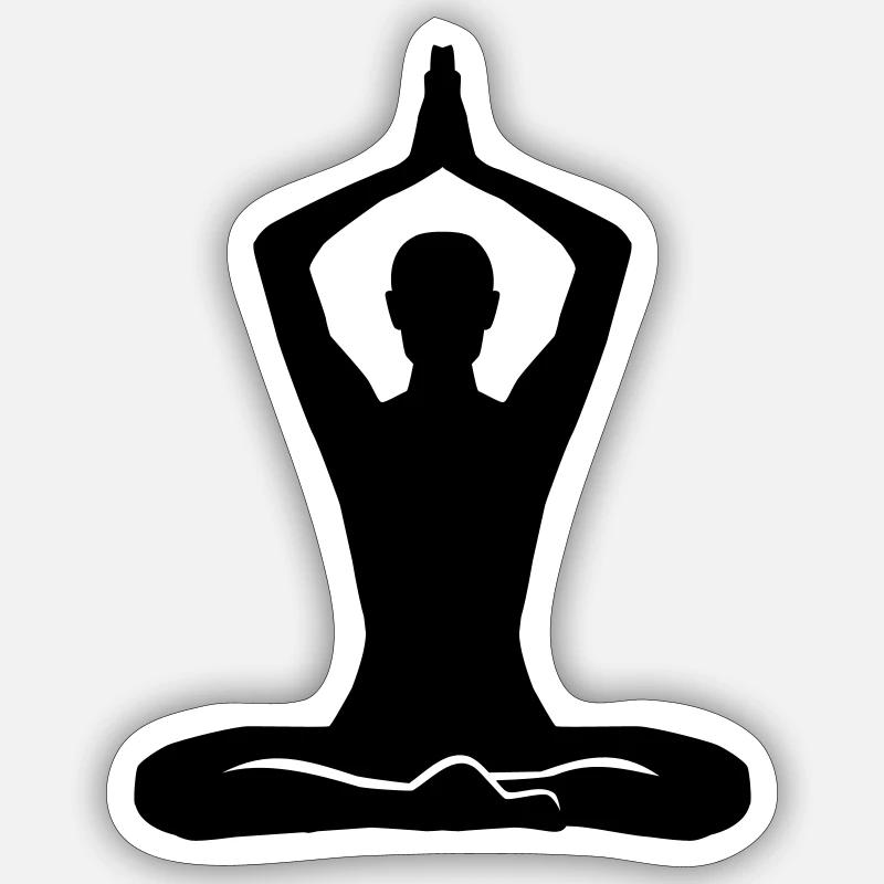 meditation Sticker size S (10 x 10 cm)