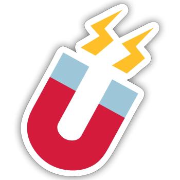 Magnet - Sticker size S (10 x 10 cm) - white matte - Front