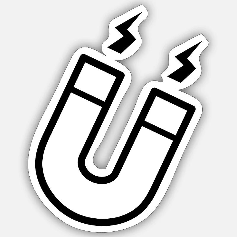 Aimant - Sticker taille S (10 x 10 cm) - blanc mat