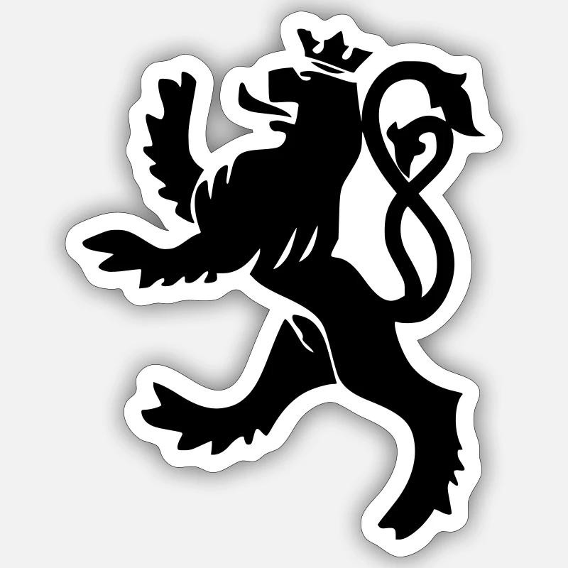 Roude Leiw Sticker size S (10 x 10 cm)