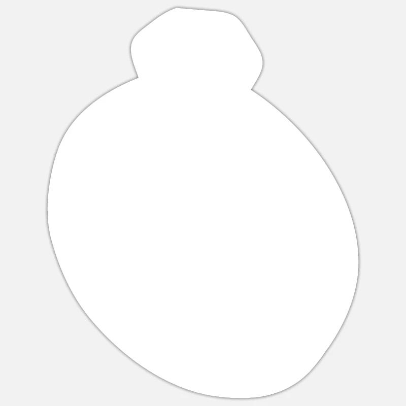 Bague - Sticker taille S (10 x 10 cm) - blanc mat